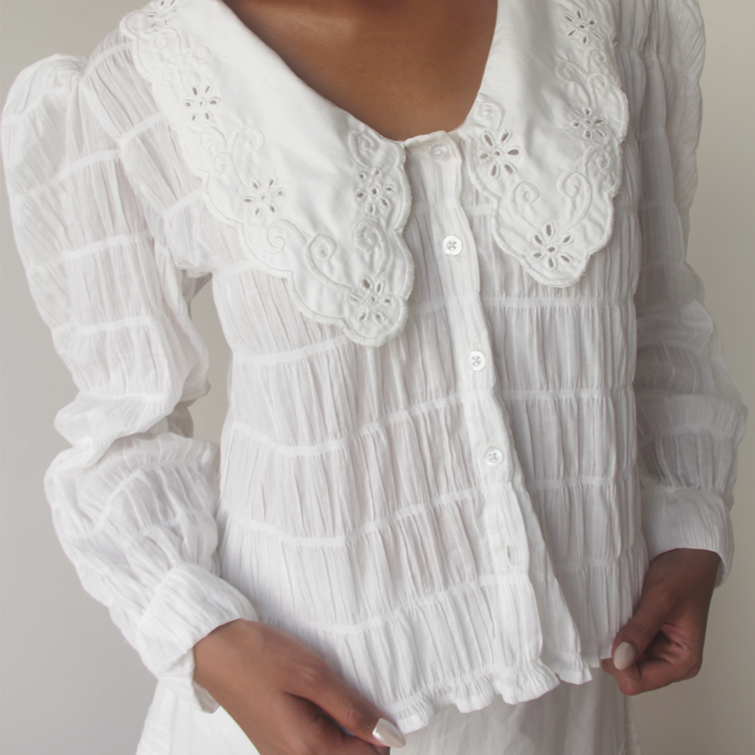 DOLLY'S WISH TOP OFF WHITE