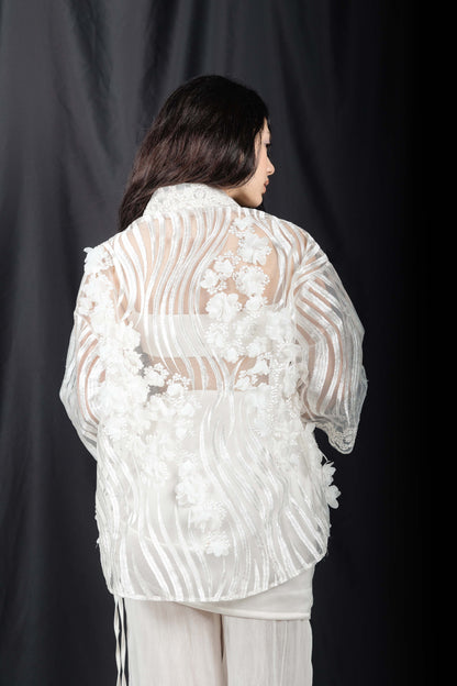 UNSPOKEN WAVES OVERSHIRT