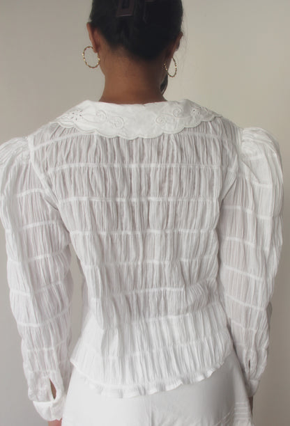 DOLLY'S WISH TOP OFF WHITE